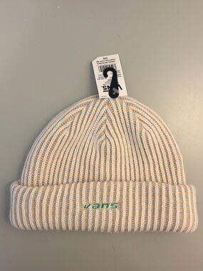 Vans Cream & Peach Ribbed Beanie